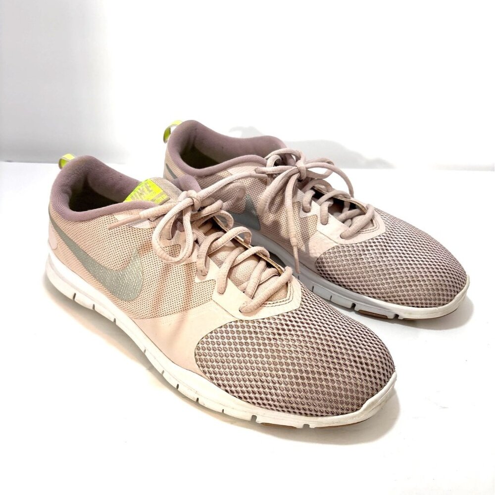 Nike Womens Training Shoes Size 10 Mesh Pink & Gray Lightweight Athletic Sneaker